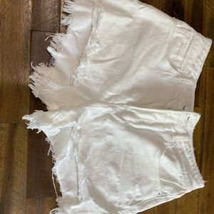 Good American High Waisted Button Fly Shorts 4/27